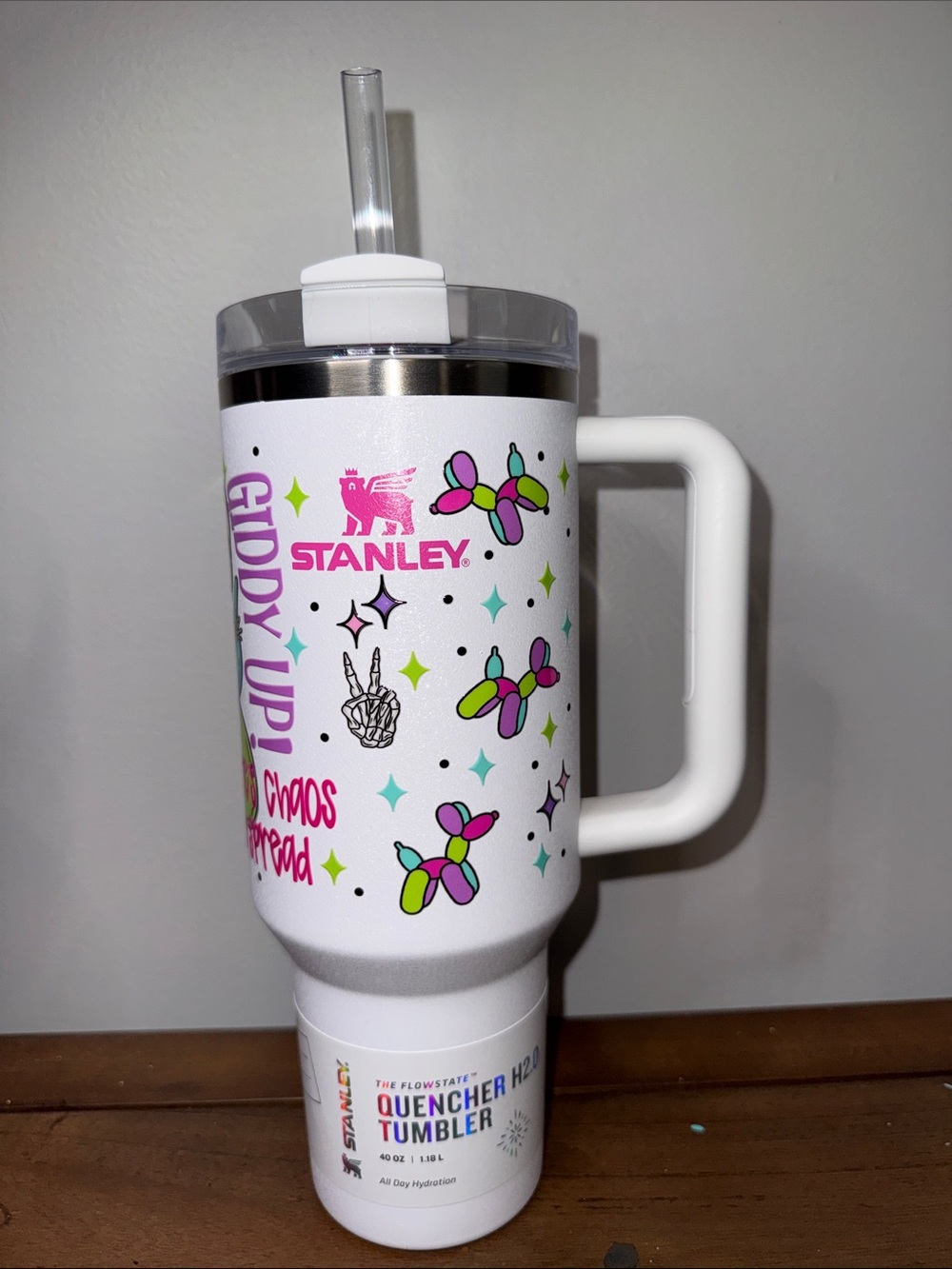 Stanley White 40 oz tumbler